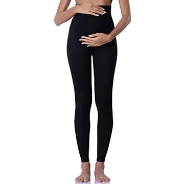 POSHDIVAH Maternity Leggings - Comfortable Over Belly Yoga Pants