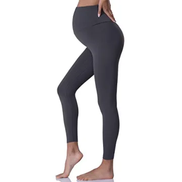 POSHDIVAH Maternity Leggings - Comfortable Over Belly Yoga Pants