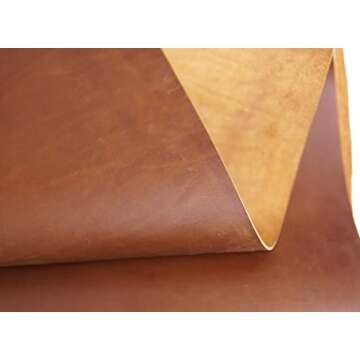 Jeereal Tooling Leather Sheets 2.0mm Full Grain Cowhide Leather for Crafting