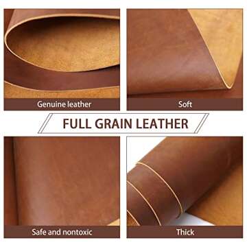 Jeereal Tooling Leather Sheets - Premium Crafting Leather