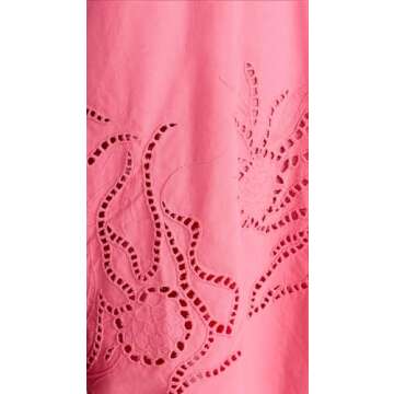 MINKPINK Women's Darla Broderie Mini Dress, Pink, S