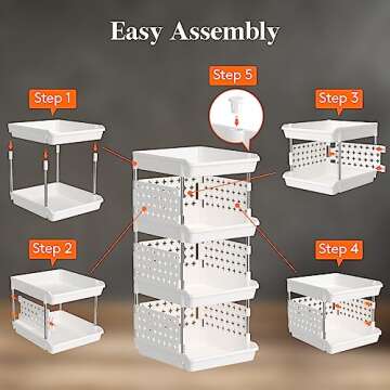 Lifewit Stackable Storage Baskets - Large Capacity & Durable