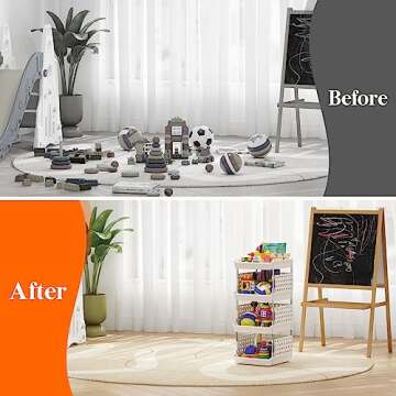 Lifewit Stackable Storage Baskets - Large Capacity & Durable