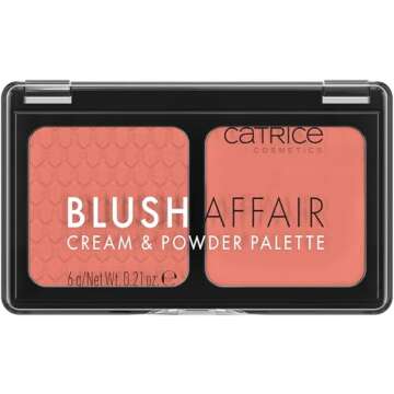 Catrice | Blush Affair Cream & Powder Palette | Highly Pigmented Radiant Cream & Soft Matte Powder |...