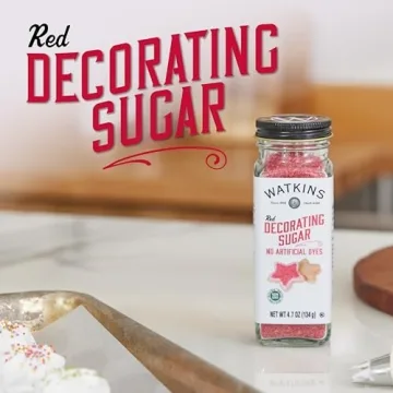 Watkins Red Decorating Sugar, Non-GMO, Kosher, 4.7 oz