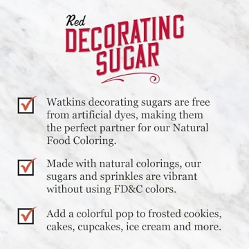Watkins Red Decorating Sugar, Non-GMO, Kosher, 4.7 oz