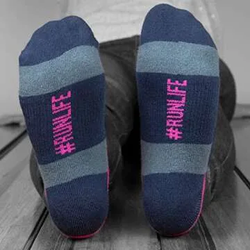 Gone For a Run Inspirational Ankle Socks for Women - Affirmation - Fun Running Socks - Runners Gifts & Motivation - Runlife