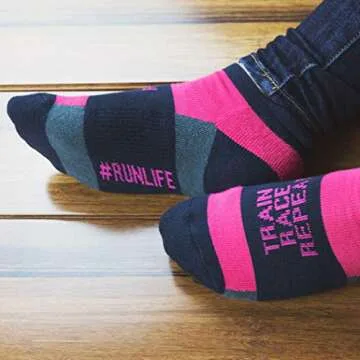 Gone For a Run Inspirational Ankle Socks for Women - Affirmation - Fun Running Socks - Runners Gifts & Motivation - Runlife