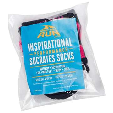 Gone For a Run Inspirational Ankle Socks for Women - Affirmation - Fun Running Socks - Runners Gifts & Motivation - Runlife