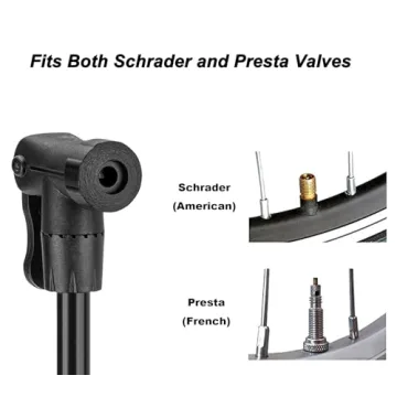 Compact Portable Bike Pump for Cyclists and Parents