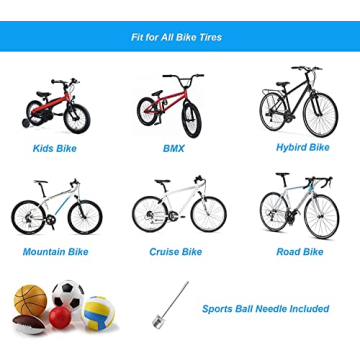 Compact Portable Bike Pump for Cyclists and Parents