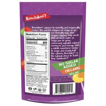 Koochikoo Organic Sugar Free Lollipops Pouch - 30 Count