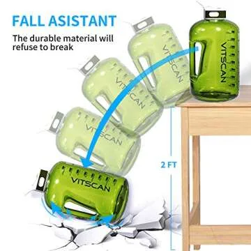 1 Gallon Motivational Water Bottle with Straw - 128 Oz