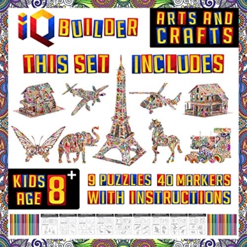 IQ BUILDER Creative DIY Arts and Crafts Puzzle Kit