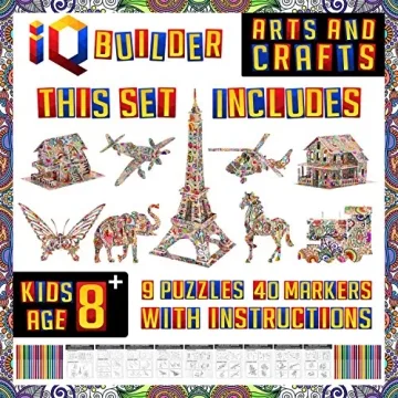 IQ BUILDER Creative DIY Arts and Crafts Puzzle Kit