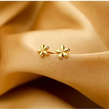 Daisy Stud Earrings in 925 Sterling Silver for Women