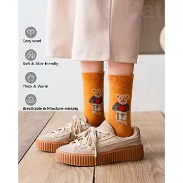 Cozy IIG Women’s Wool Socks - Cute & Stylish Winter Gifts