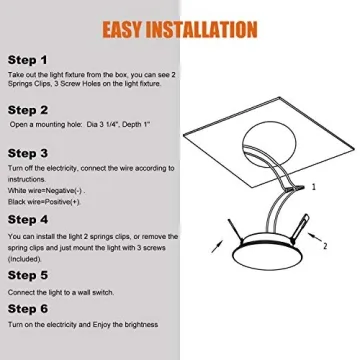 Facon 4.5Inch LED RV Puck Light: Durable, Bright & Stylish