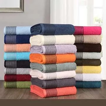 Belizzi Home 100% Cotton Ultra Soft 6 Pack Towel Set, Contains 2 Bath Towels 28x55 inchs, 2 Hand Towels 16x24 inchs & 2 Washcloths 12x12 inchs, Compact Lightweight & Highly Absorbant - Teal