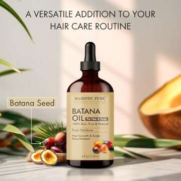 Majestic Pure Batana Oil for Hair & Scalp Nourishment - 100% Natural & Ethically Sourced