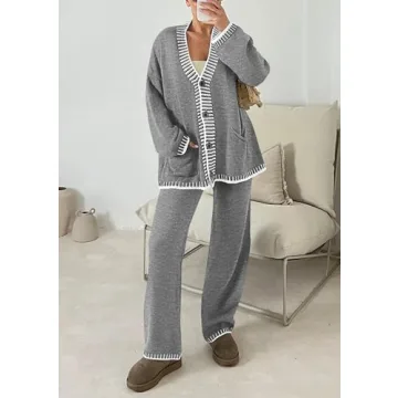 PRETTYGARDEN Women's Knit Lounge Set for Stylish Comfort