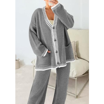 PRETTYGARDEN Women's Knit Lounge Set for Stylish Comfort
