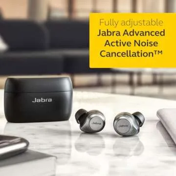 Jabra Elite 85t True Wireless Bluetooth Earbuds, Titanium Black – Advanced Noise-Cancelling Earbud...