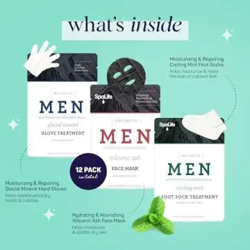 SpaLife Men's 12-Piece Spa Set: Grooming & Relaxation Gift Kit