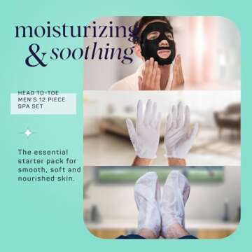 SpaLife Men's 12-Piece Spa Set for Grooming & Relaxation