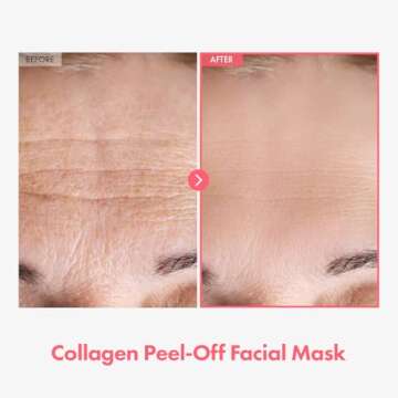 TOSOWOONG Real Collagen Fit, Hydrolyzed Collagen Wrapping Mask, Peel Off Facial Mask for elasticity, Hydrating, Glow, Glass Skin, Face Moisturizer, Self Care, Korean Skin Care, 50ml, 1.69 fl. oz.