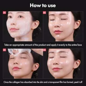 TOSOWOONG Real Collagen Fit, Hydrolyzed Collagen Wrapping Mask, Peel Off Facial Mask for elasticity, Hydrating, Glow, Glass Skin, Face Moisturizer, Self Care, Korean Skin Care, 50ml, 1.69 fl. oz.