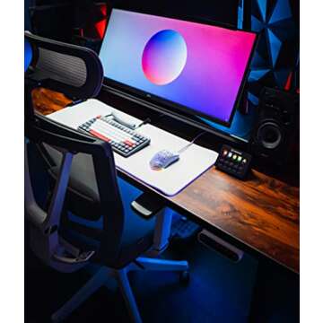 Rukario Ronin X PC Gaming Mouse (Arctic White, Wired) - Ultra Lightweight Symmetrical Honeycomb Shell | RGB Led | PTFE Glides | Pixart 3360 Sensor | 6 Buttons | Weight 63G | Adjustable Settings