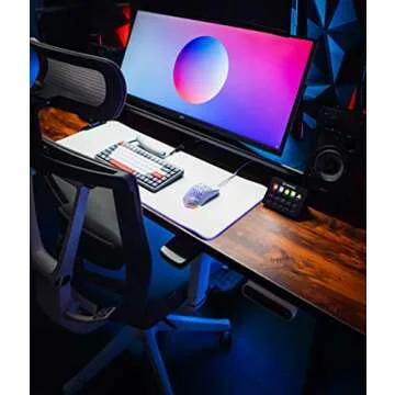 Rukario Ronin X PC Gaming Mouse (Arctic White, Wired) - Ultra Lightweight Symmetrical Honeycomb Shell | RGB Led | PTFE Glides | Pixart 3360 Sensor | 6 Buttons | Weight 63G | Adjustable Settings