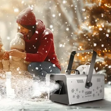 VEVOR 1500W Snow Machine - Snow Maker with 2 Remotes, 5L Tank