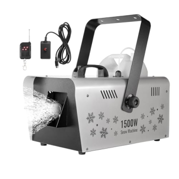 VEVOR Snow Machine 1500W with Large Water Tank
