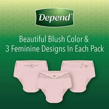 Depend FIT-FLEX Women's Incontinence Underwear Max Absorbency