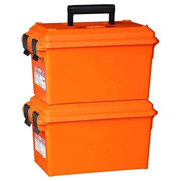 MTM Case-Gard Ammo Can - Dry Storage Emergency Marine Box - AC35, Orange