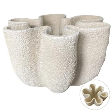 Nico Curvy Decorative Bowl Fluted Vase for Stylish Home Decor