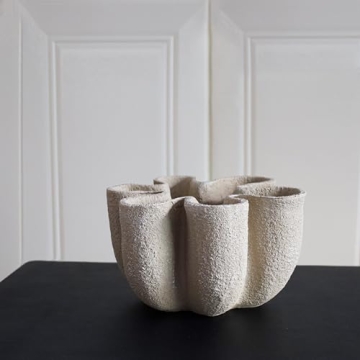 Nico Curvy Decorative Bowl Fluted Vase for Stylish Home Decor