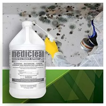 Mediclean PRORESTORE Disinfectant Spray Plus Fragrance Free, Professional Broad Spectrum Disinfectant for Mold, Mildew, Kills Organisms that Cause Odor, 1-Gal, 4 Pk (221522902)