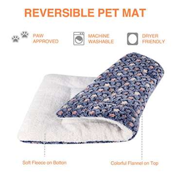 Mora Pets Dog Bed Crate Pad Ultra Soft Pet Bed with Cute Star Print Washable Crate Mat for Large Med...