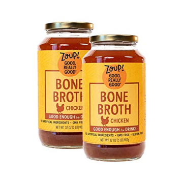 Chicken Bone Broth by Zoup! - Keto Friendly, Gluten Free, 2-Pack (32 oz)