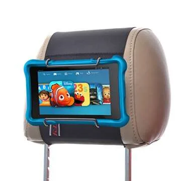 TFY Car Headrest Mount Holder for All Kindle Fire - Kindle Fire HD 6 / HD 7 / HD X7 / HD X9 / HD 6 (2014) / HD 7 (2014) / HD 6 (Kid Edition) / HD 7 (Kid Edition) / New Fire 7 (2015) / HD 8 / HD 10