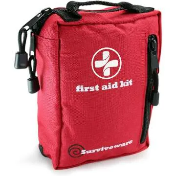 Surviveware Premium 100-Piece First Aid Kit for Emergencies