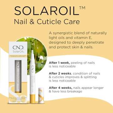 CND SolarOil Essential Care Pen, Moisturizes and Conditions Nails, Natural Blend Of Jojoba, Vitamin ...