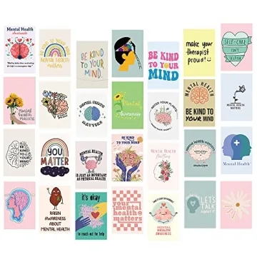 Mental Health Awareness Wall Collage Kit - Uplifting Art for Your Space