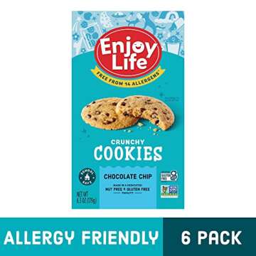 Enjoy Life Crunchy Chocolate Chip Cookies - Nut Free, Vegan & Gluten Free Delight