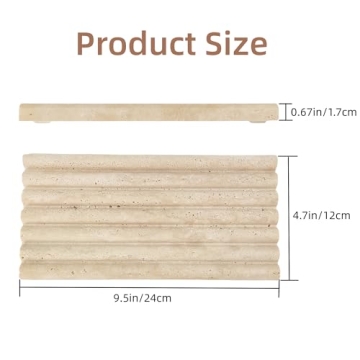 Jusmioke Natural Travertine Marble Tray - Elegant & Versatile