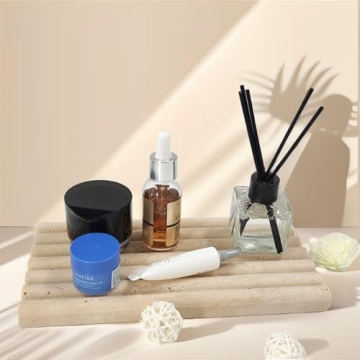 Jusmioke Natural Travertine Marble Tray - Elegant & Versatile