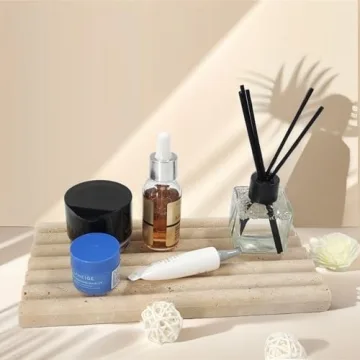 Jusmioke Natural Travertine Marble Tray - Elegant & Versatile